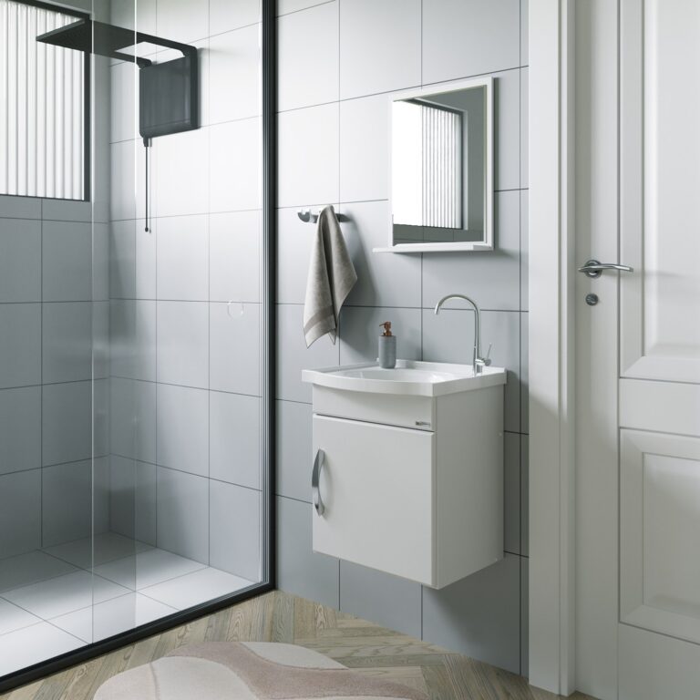 5782 -  Siena 39cm - 1 Porta - Branco