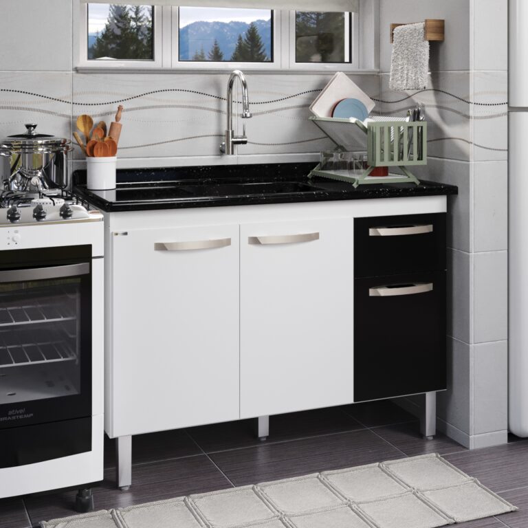 5417 - Armario Flat 116 - Preto