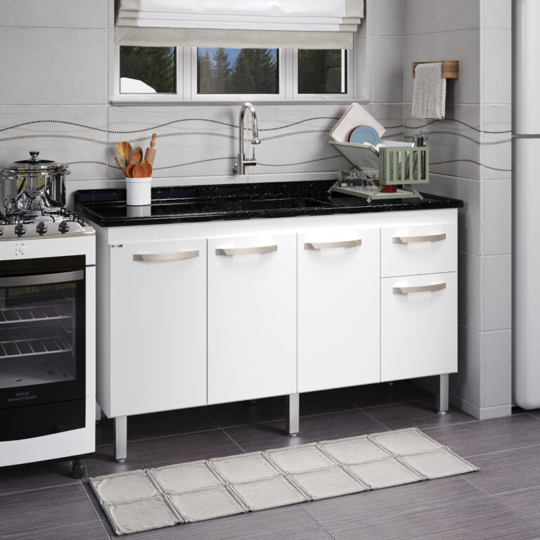 5418 - Armario Flat 143cm - Branco